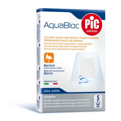 PIC AquaBloc pooperacyjny plaster antybakteryjny 5x7cm 5szt sterylny wodoodporny